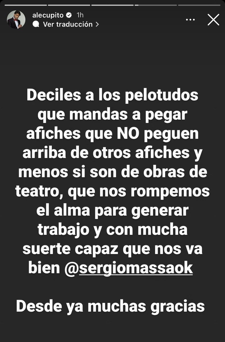 BINGO. Alejandro Cupitó vs Sergio Massa: la guerra de afiches no la vimos venir para cerrar la semana