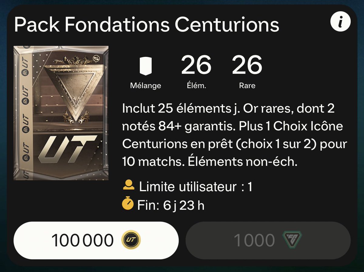 Donne moi ta plateforme en réponse, follow & aime 💜 Je donne la chance à 5 personnes d’ouvrir le pack à 1.000 points FC 😁 Tirage demain dans l’aprem ⏰