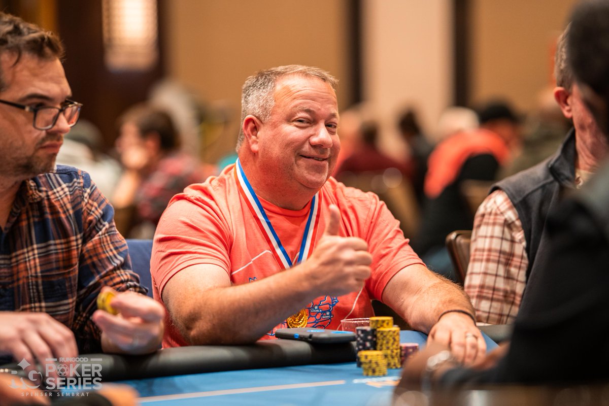 RunGoodGear's tweet image. We are LIVE with FLT A of the $800 RunGood Main Event at @GratonPoker! Players will be able to buy in until 3:30pm this afternoon! (start of level 9) 

Follow live updates from @PokerNews at PokerNews.com