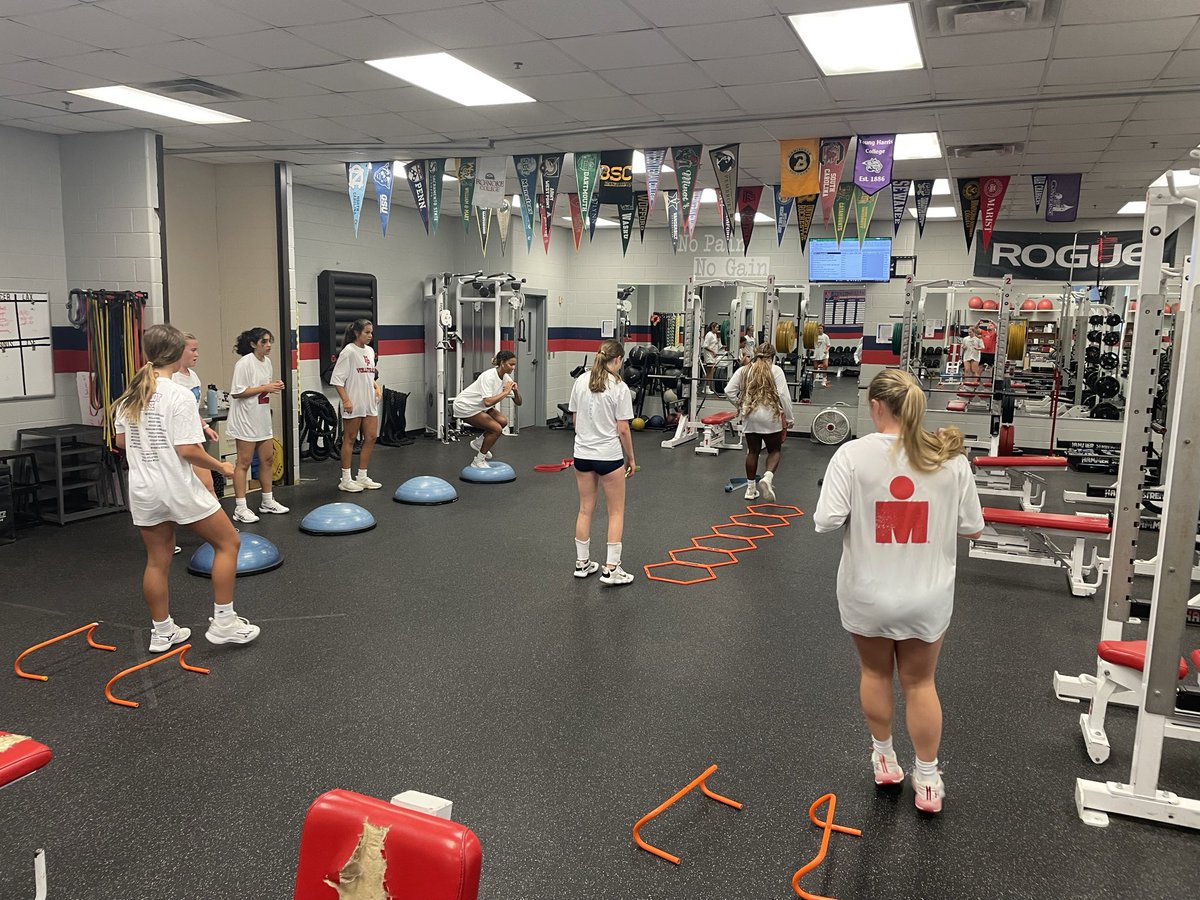 Strength training is a huge part of sport specific workouts, but don’t forget about agility, balance and your lateral movements and hip mobility exercises. <a href="/PisgahVolley/">Mount Pisgah Volleyball</a> working on those things after their sports specific lifting. <a href="/pisgahstrength/">Mount Pisgah Strength</a> 
Good luck at the FINAL FOUR 🏆