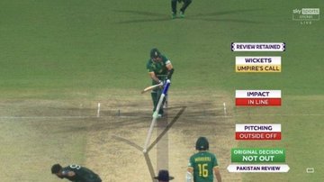 rdt_op's tweet photo. Umpire's call is there because there is something called "ERROR". 

As Hawk Eye and other machinery is prone to produce 'parallax errors' that's why the rule is important. 

#PAKvsSA #PAKvSA https://t.co/iQ0PdWF3td