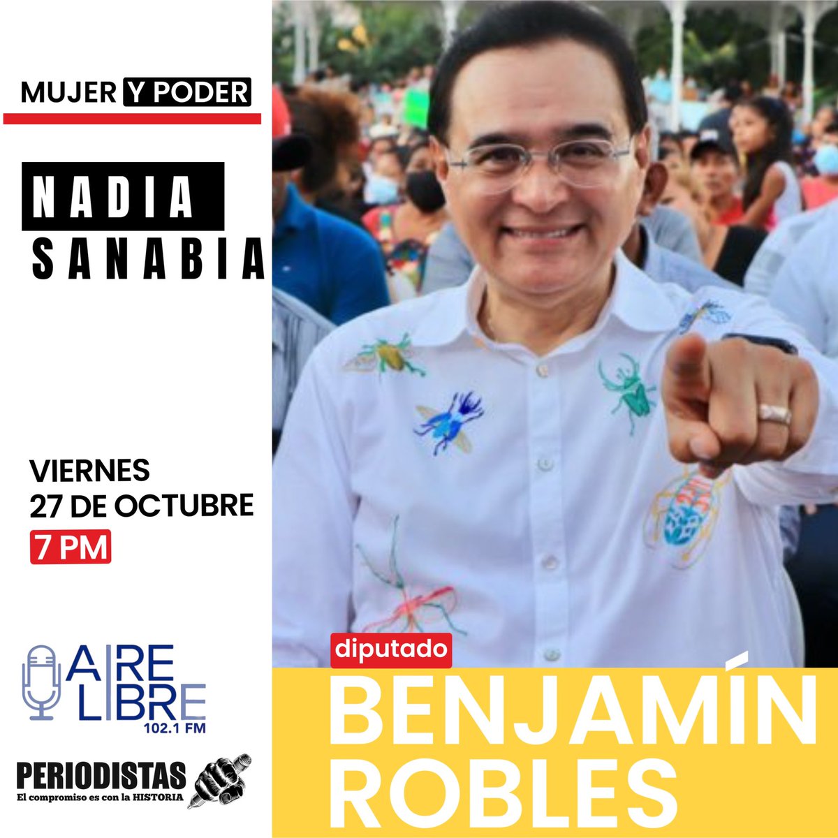PeriodistasOax's tweet photo. #MujeryPoder
EL FACTOR PT en #Oaxaca.- Entrevista con el diputado federal @BenjaminRoblesM: @PT_Oaxaca y la consolidación de la 4T en el estado, encuestas y ruta nacional, definición de procesos locales, ¿cómo va la relación cn Morena Oaxaca?
• 7:00 pm, 102.1 fm @AireLibreOaxaca https://t.co/rMGI9fIYNZ