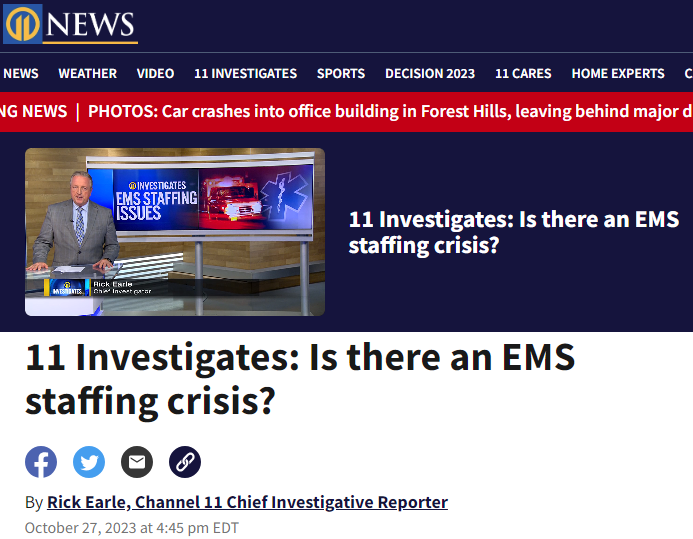 NYCEMSwatch's tweet photo. "If we continue on the trajectory that we’re on right now we’re not going to have numbers to staff these ambulances. That means when you call 9-1-1, there might not be somebody coming to respond" -  Jon Atkinson, Union President
https://t.co/WI9EIpBju9 https://t.co/7ZF7jrjS7I