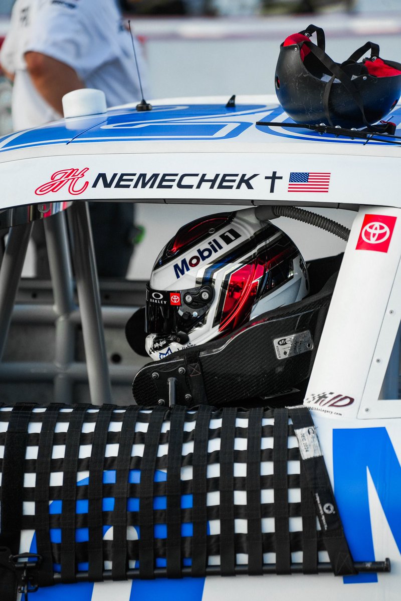 JHNemechek's tweet photo. Starting P5 tomorrow in our No. 20 @mobil1racing Toyota Supra.
#teamtoyota #NASCARPlayoffs https://t.co/zBv9kNXrZh
