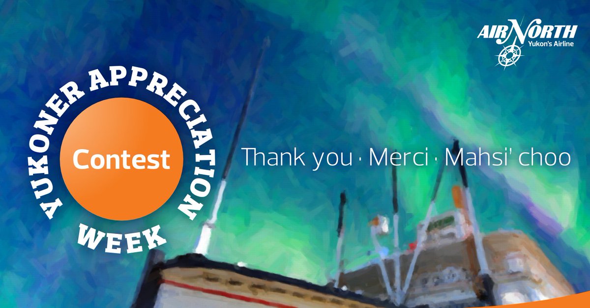 Calling all Yukoners! Celebrate Yukoner Appreciation Week early with a chance to win one of two round trips to Whitehorse or an Air North gift card to jumpstart your future travel plans - visit flyairnorth.com/yukoner-apprec… for more details and to enter your name today!
