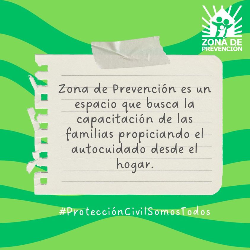 ZPrevencion's tweet photo. Desde Zona de Prevención buscamos llegar a sus hogares buscando la prevención y el autocuidado en familia, aquí te compartiremos algunas recomendaciones para cuidarnos y cuidar a los tuyos, porque recuerda:
#ProtecciónCivilSomosTodos https://t.co/hOhqiyta4q