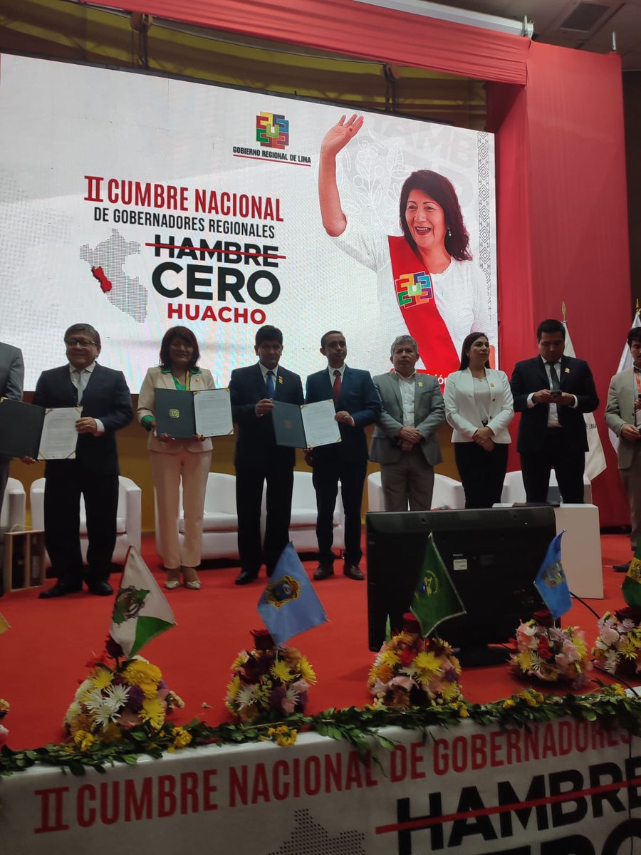 Declaración de la II Cumbre Nacional de Gobernadores Regionales "Hambre Cero" en Huacho.
