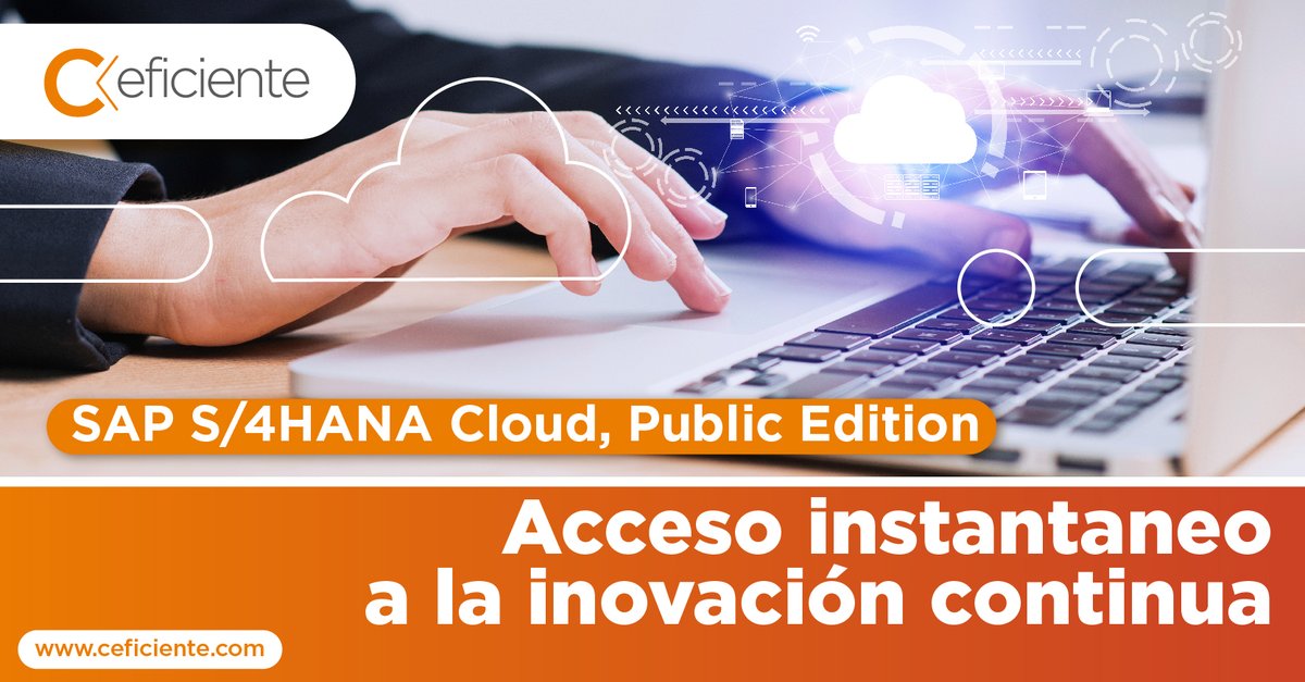 CeficienteSap's tweet photo. En la era de la agilidad empresarial, SAP S/4HANA Cloud, Public Edition es una verdadera joya. Este ERP en la nube te brinda acceso instantáneo a las mejores prácticas de la industria y a la innovación continua. 
.
https://t.co/szoCgwjyxC https://t.co/0IZjDakV19