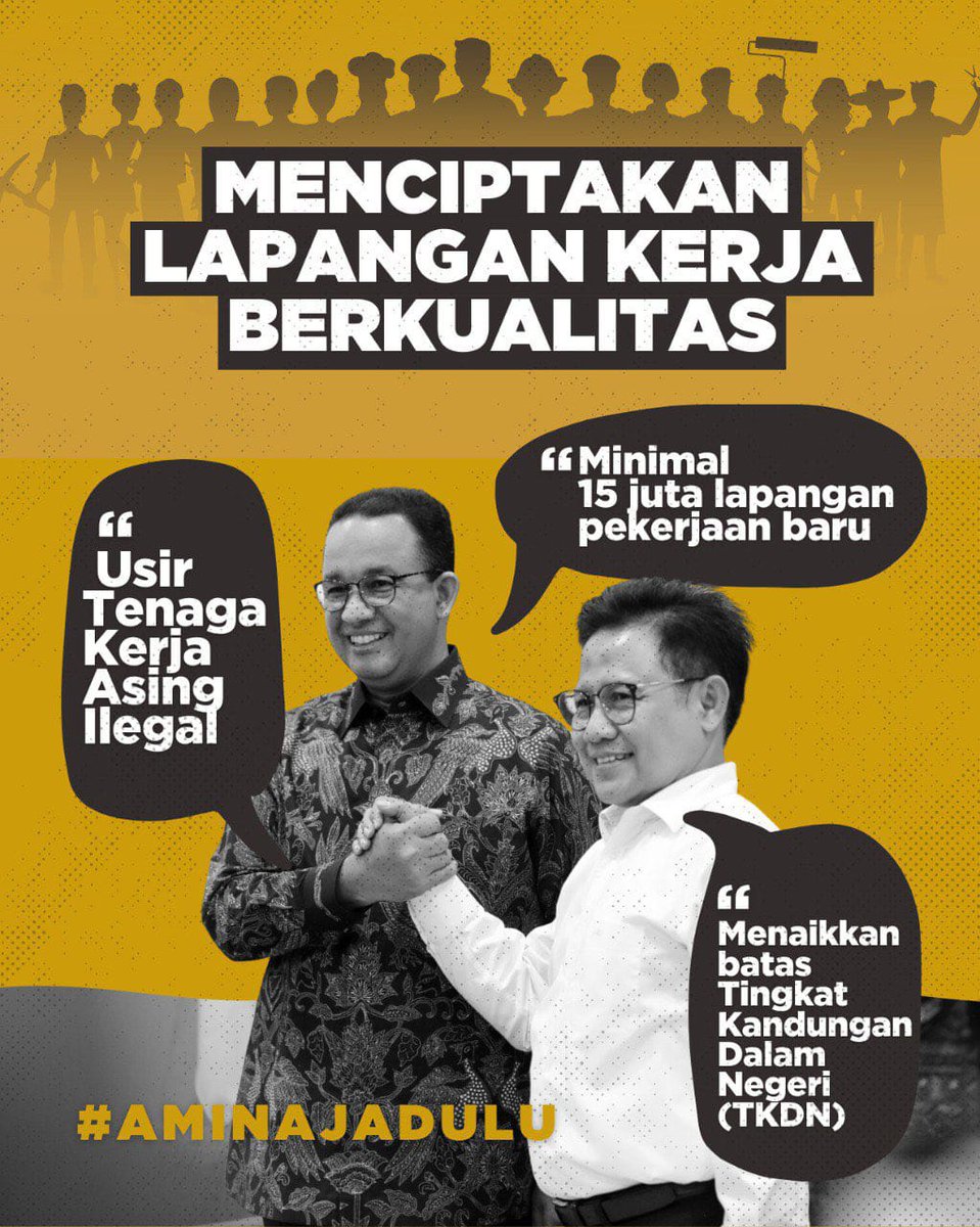 AlimSavan's tweet photo. AMIN Tegak Lurus Rakyat

Praktek Korupsi masih menjadi persoalan serius di Indonesia 

#AMINTegakLurusRakyat
#AniesMuhaimin2024

Anti KKN, Tegak Lurus, Berjiwa Pemimpin

@cakimiNOW
@DPP_PKB https://t.co/ZWX0PAMX9T