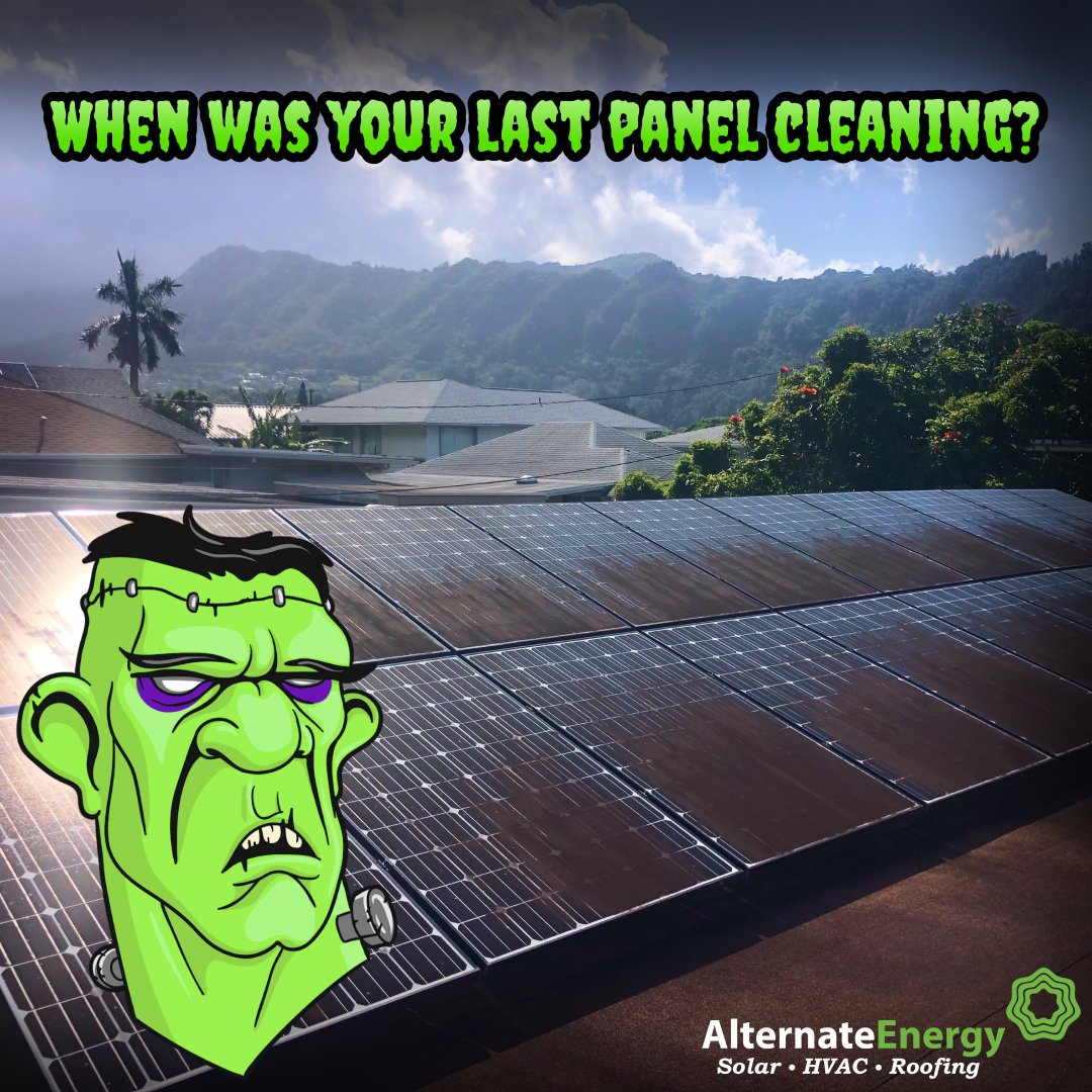 aeihawaii's tweet photo. A high electric bill can be scary!

Schedule a panel cleaning with AEI today! (808) 842-5853 support@alternateenergyhawaii.com

#hawaii #oahu #solarenergy #oahulife #luckywelivehawaii #solarhawaii #solaroahu #hawaiilife #climatechange #panelcleaning #sun #solar #sustainability https://t.co/zh3CjYvQD2
