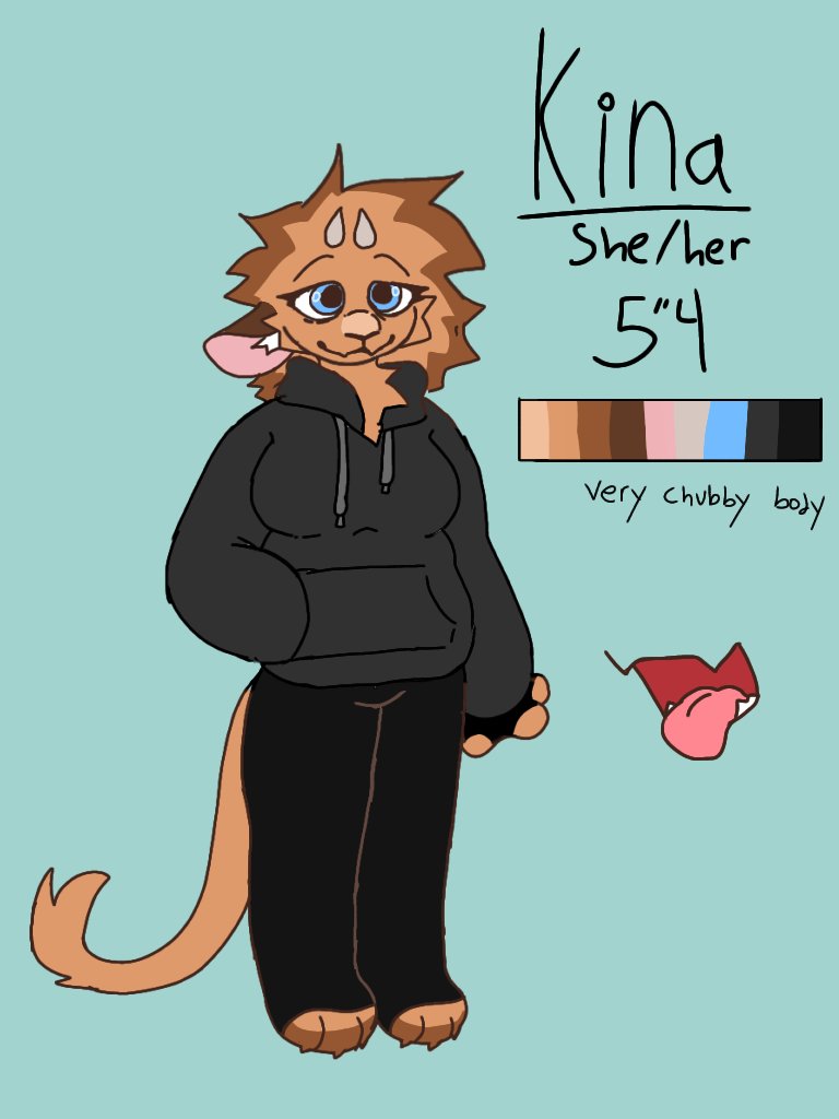 Shrimpzu_'s tweet photo. @Indorak_ @chikn_fryd Here's mine, she has the body type that I do 💙 big n chubby (her belly is supposed to be a little bit bigger than I drew it in here but it's okay) https://t.co/iot1QCuVXP