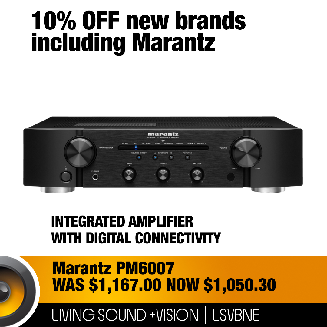 LSVBNE's tweet image. Add 'Welcome10' at the checkout and receive a 10% Discount on our NEW BRANDS including #MARANTZ.  T&amp;amp;Cs apply | Can't be using in conjunction with other offers @ #LSVBNE Offer ends 31/10/23 👉 ow.ly/vNBT50Q1L2Y