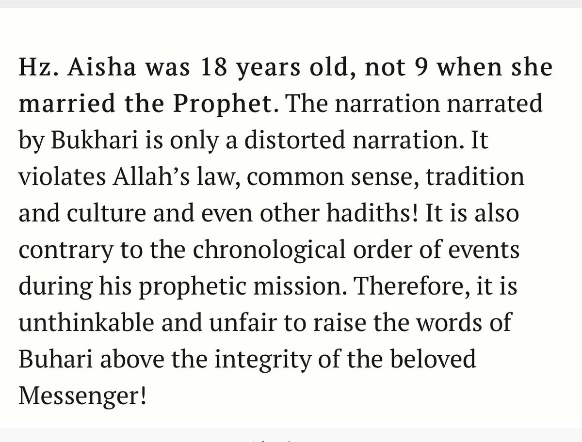 TargamaIQ's tweet photo. @BlightyChap @GoldingBF Excuse me, you are giving wrong details, the real age of Aisha was 18-19 years old when she married Mohamad. https://t.co/bu0zbXio05