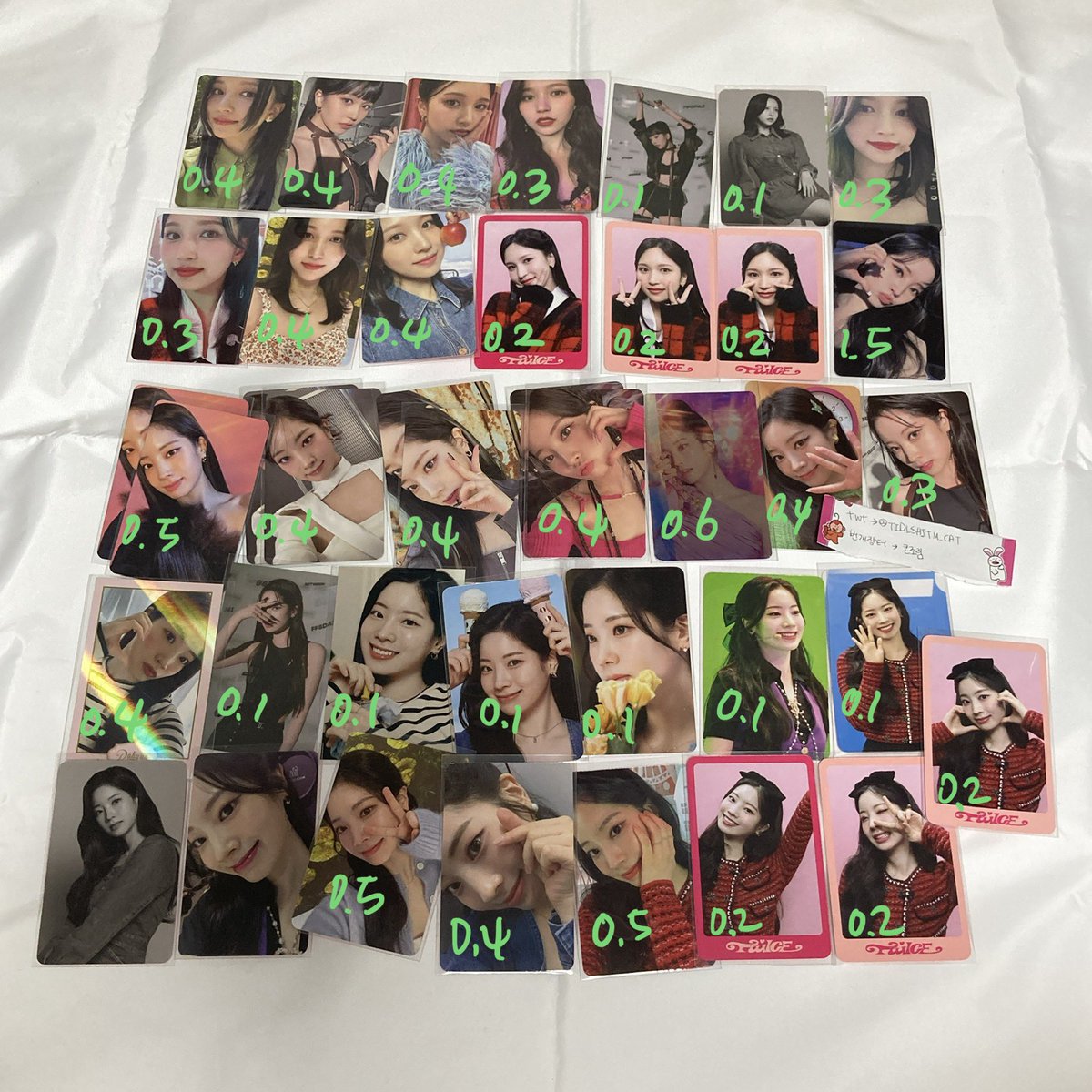TIDLSAJTM_CAT's tweet photo. 트와이스 포카 양도

X video X
photo +0.1

나연 정연 모모 사나 지효 미나 다현 채영 쯔위 7주년 럭드 미공포 예판 JYPSHOP 럭드 위드뮤 무디봉 콘서트 트레카 포토카드 셋미프리 톡댓톡 디아이콘 사이언티스트 팬미팅 폴라 짭폴라 홀로그램 캔디봉 응원봉 https://t.co/VThwbzvYWY