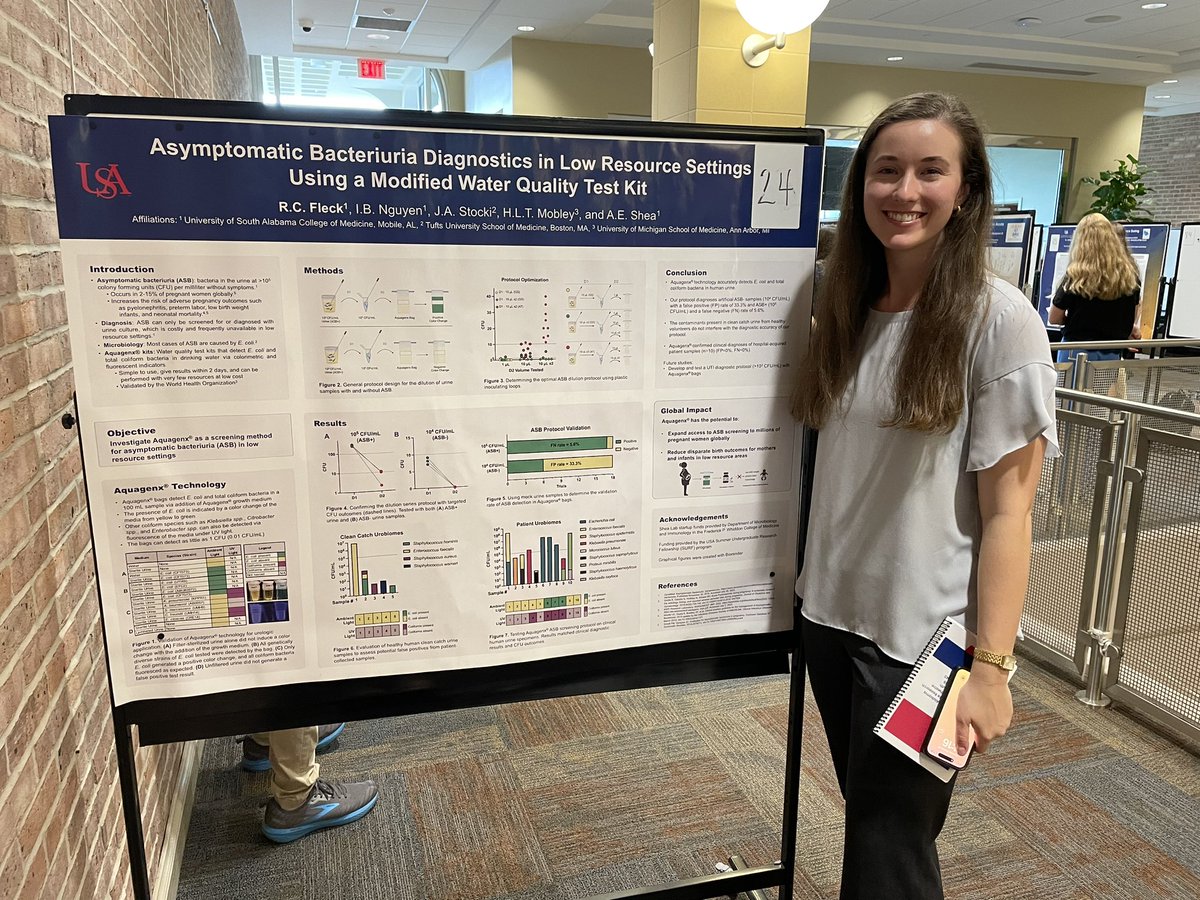 AShea_Lab's tweet image. So proud of both undergraduate students, Rachel and Sicily, who presented their work at the Research Symposium! 🔬🥼🧫