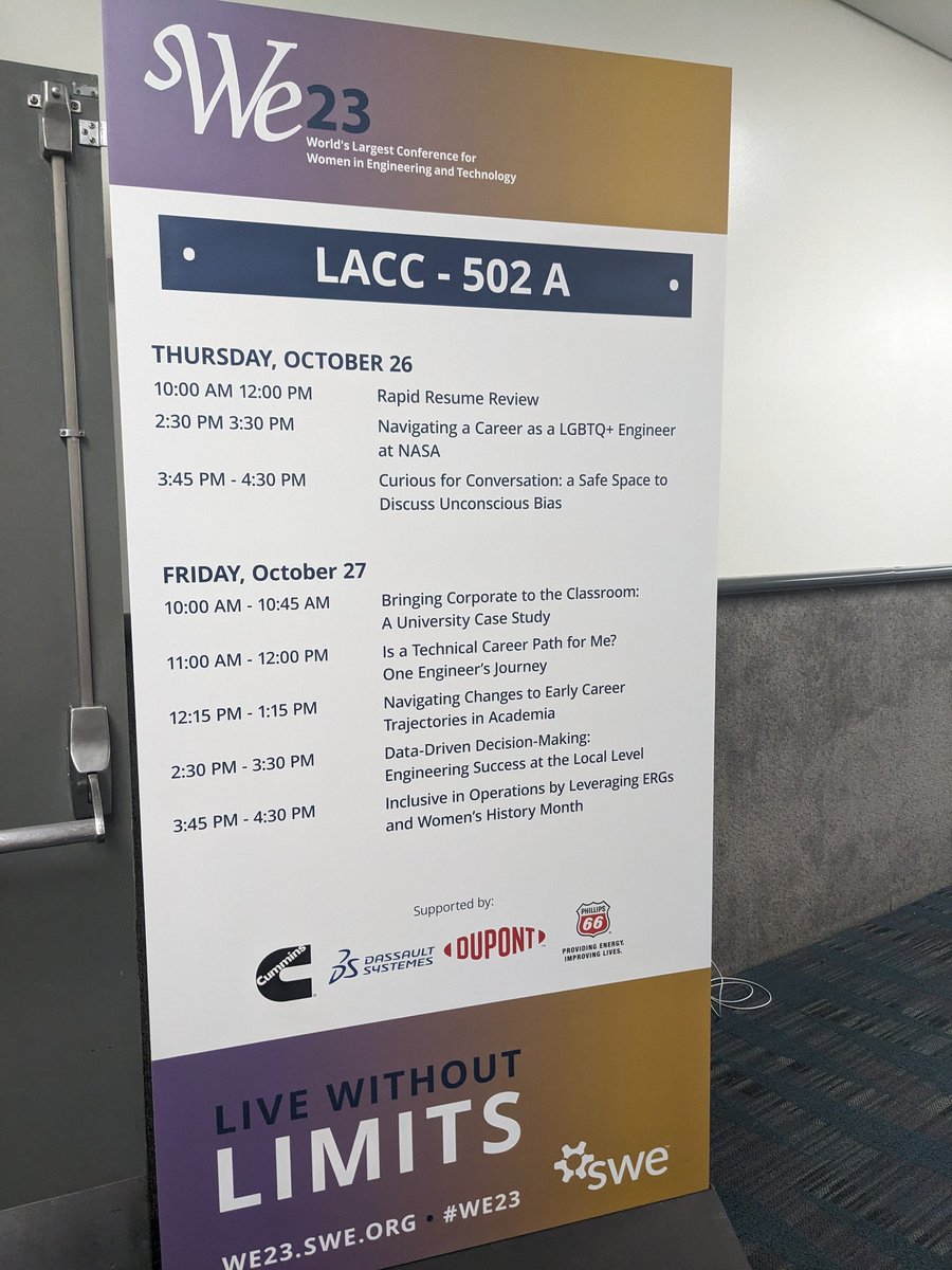 Come see us in 502A for a panel on Navigating Changes in Early Career Trajectories in Academia. #WE23wia