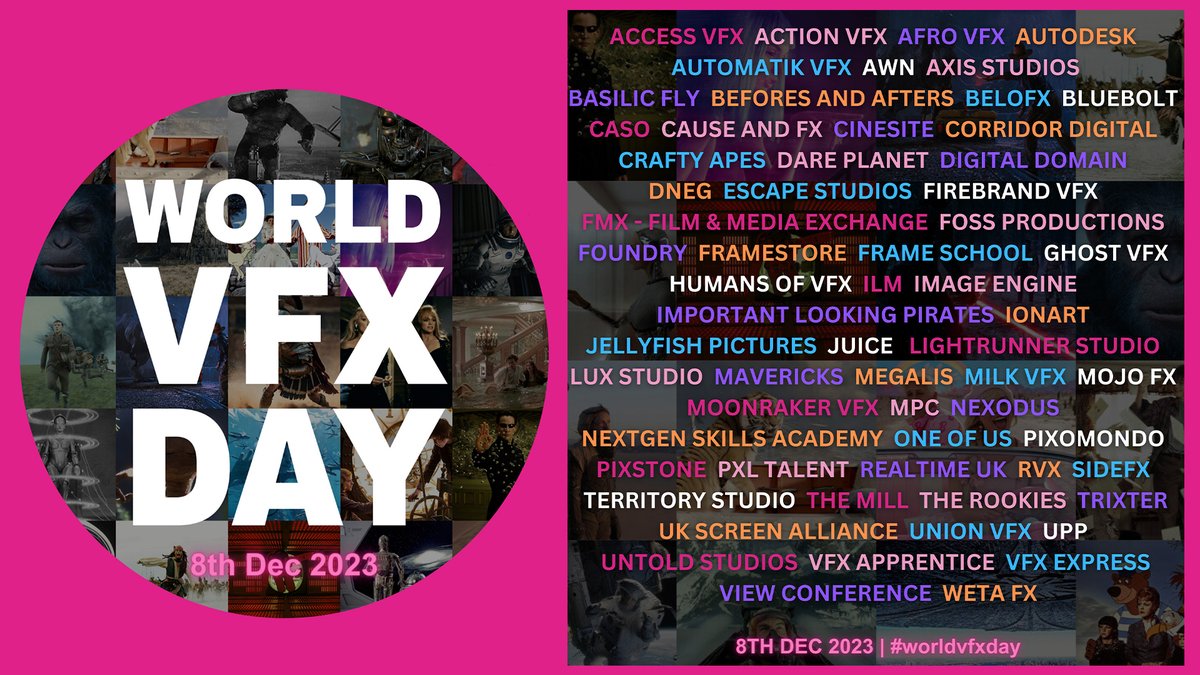 BOOM!💥 We are proud to officially support #worldvfxday this December 8th.
Learn more about this new international holiday 
👉 vfxapprentice.com/blog/world-vfx…