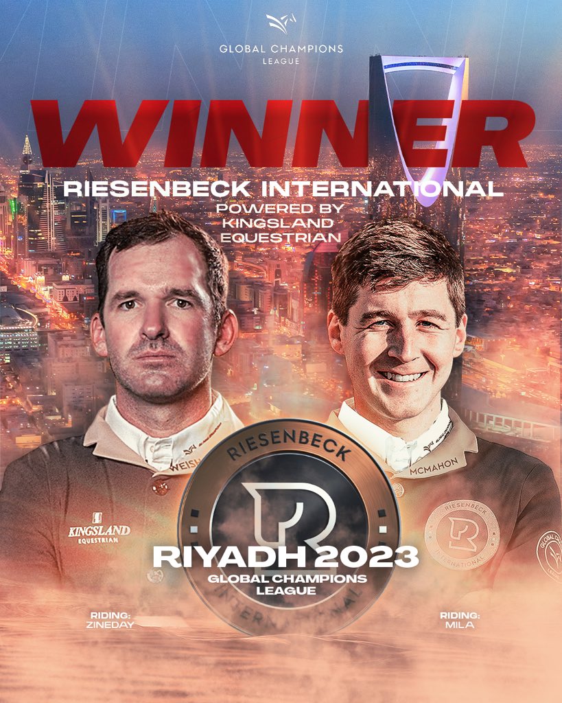 Your Riyadh 2023 stage winners, it’s that team again… 🏆 Riesenbeck International