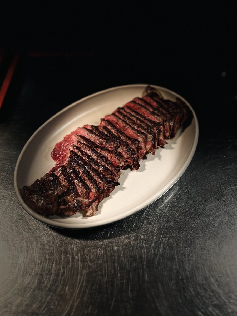 matusteak's tweet photo. Something new is on the grill tonight…In place of the RUSTIC RIBEYE, we will be serving up a RUSTIC NEW YORK STRIP! 

This double cut, NY Strip is cooked over the fire, sliced with the fat + a bit more char. Available a la cart or as part of the Rustic NY Strip Dinner for two. https://t.co/xD0SUMZRPN