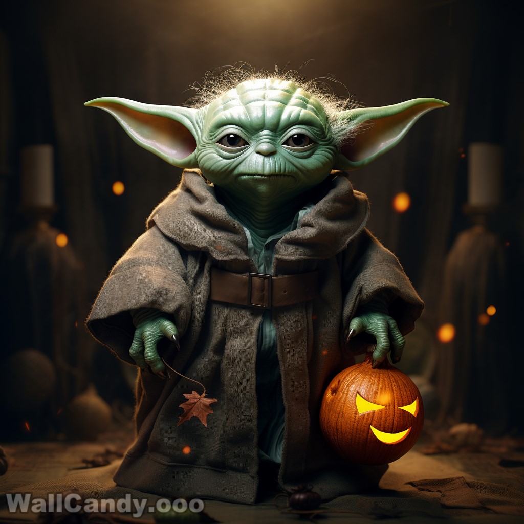 WallCandyOOO's tweet photo. This year Yoda's going out for Halloween as himself.

#yoda #halloween #funny #starwars #jedi #ai #art #midjourney #midjourneyai #aiart #digitalart #aiartcommunity #digitalillustration #artist #aiartwork #midjourneyart #digitalpainting https://t.co/z2c4IzZNly