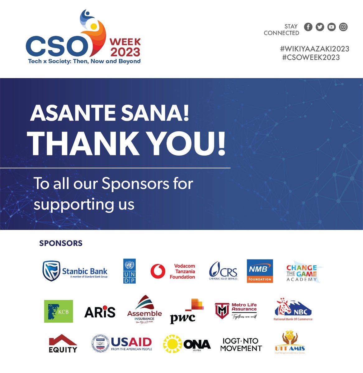 CSOWeek's tweet photo. A heartfelt thank you to all our participants, partners, and speakers for making #CSOWeek2023 an incredible success! As we reflect on the insightful discussions and impactful moments, we eagerly anticipate an even more empowering #CSOWeek2024. Stay tuned for what's to come! https://t.co/JngYntgJN5