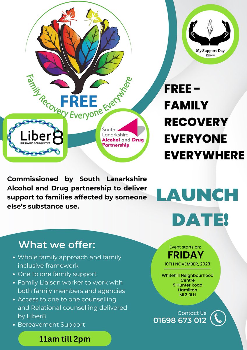 Proud to announce in collaboration with <a href="/Liber8888/">Liber8</a> we are launching our new service FREE - Family Recovery Everyone Everywhere. To attend this event please R.S.V..P admin@mysupportday.co.uk . All info below ⬇️⬇️⬇️⬇️
