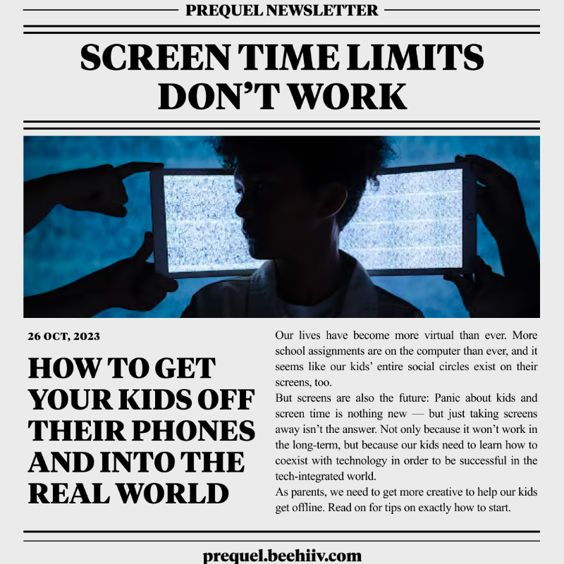 ivyxvine's tweet photo. Find out why 200,000+ parents read the Prequel newsletter to teach their teens the life skills that are not taught in schools.