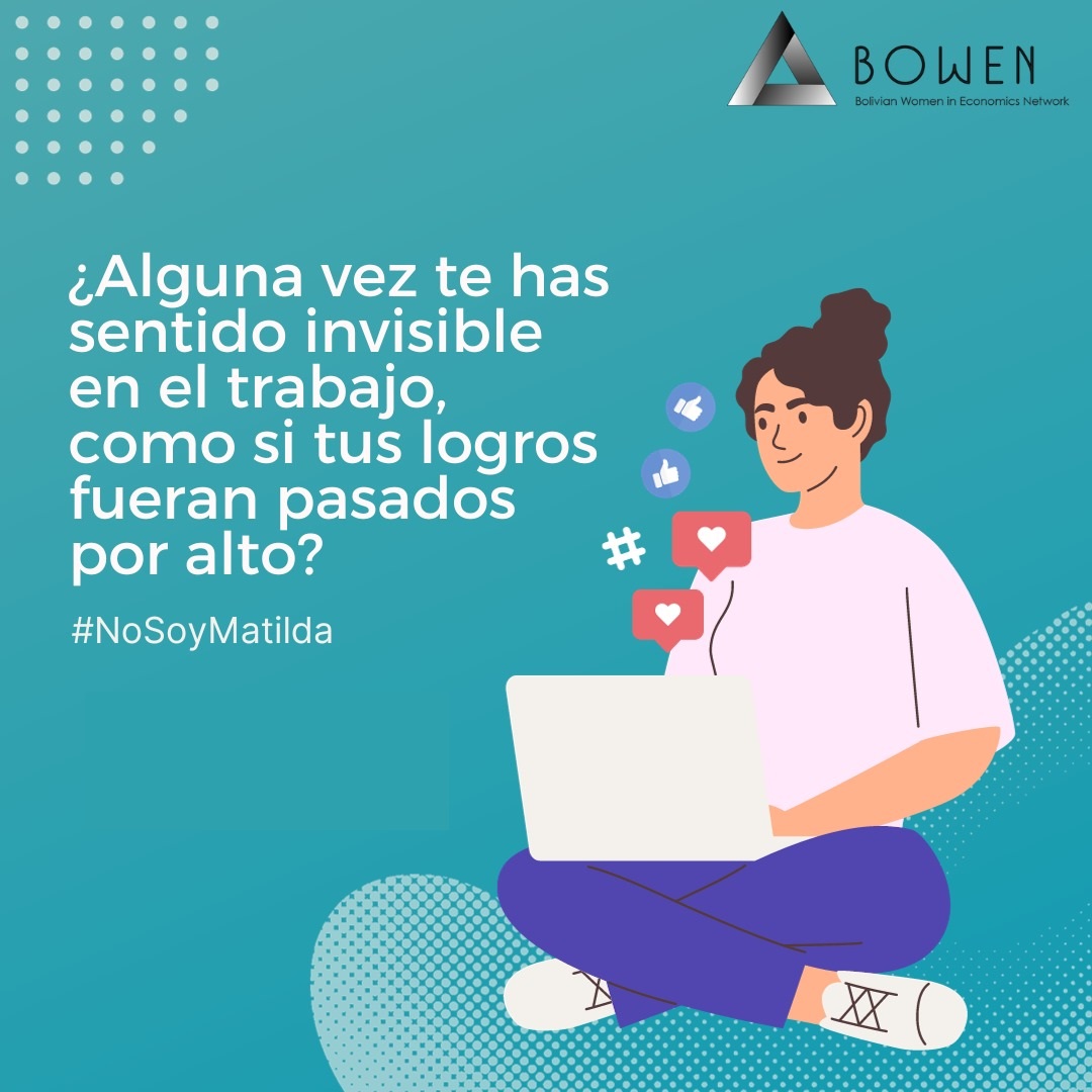 bowen_sebol's tweet photo. Piensa en 5 académic@s destacad@s en el ámbito de la economía en Bolivia. ¿Cuántas son mujeres? Prepárate para la sesión especial de #BOWEN en el #BCDE14.

Te esperamos!

#NoSoyMatilda https://t.co/tm3RVpnKoE