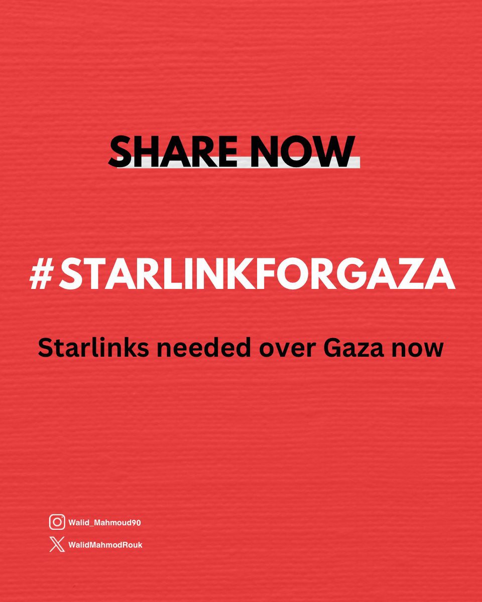 HadjerHarche's tweet photo. @jacksonhinkle @elonmusk #starlinkforgaza https://t.co/D0G75SPNIh