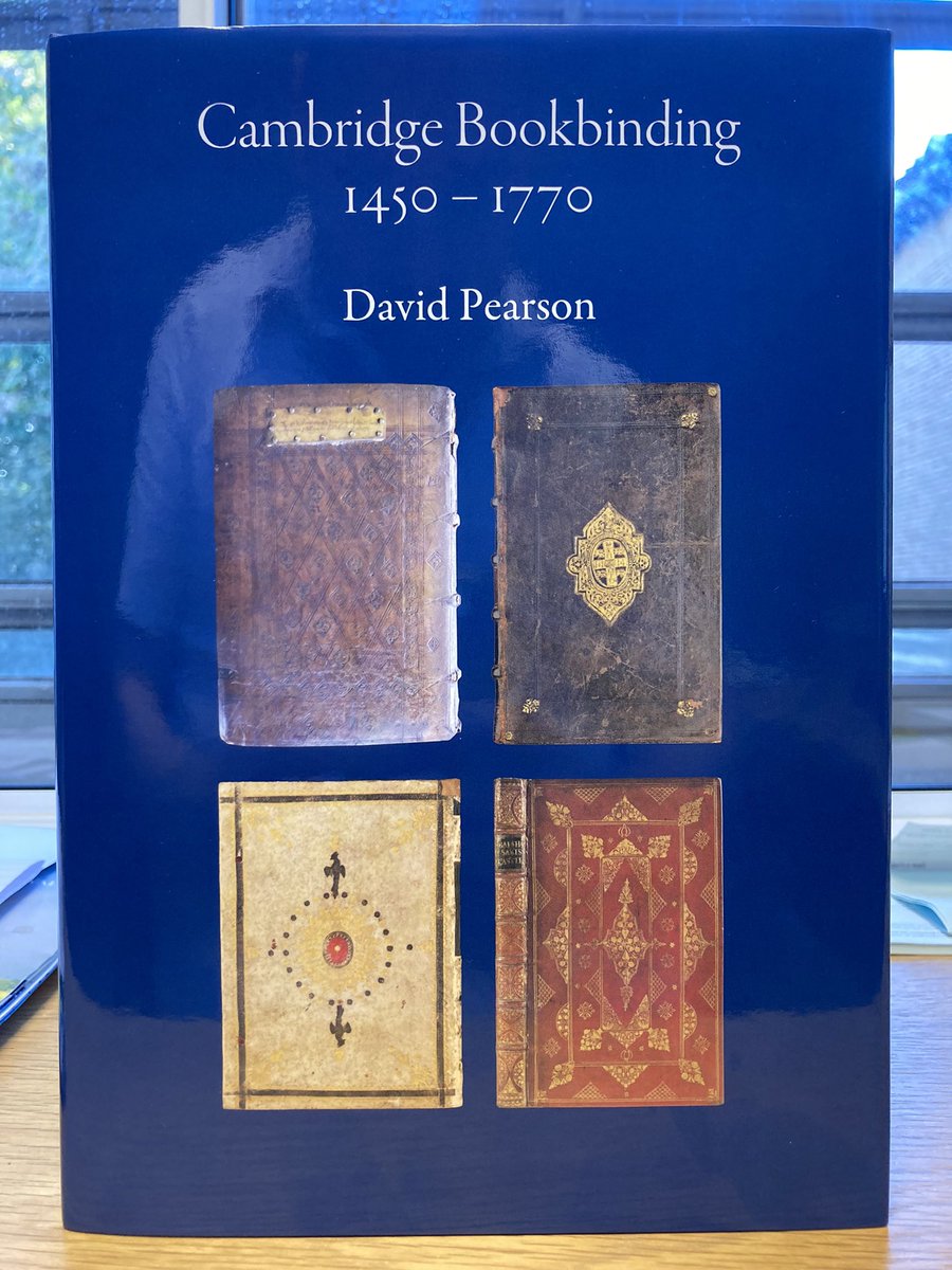 Thrilled to get my hands on David Pearson’s latest. Lots of lovely bindings from @theULSpecColl 👀