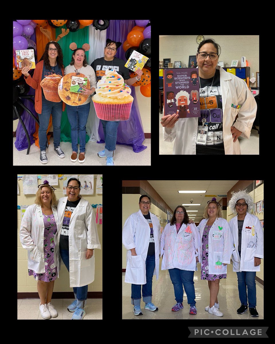 mogtteacher's tweet photo. Characters from literature come alive & parade the halls @NISDElrod. Einstein, Goodall, Curie, Potter & more, there were scientists galore. @NISD @NISDGTAA @nisdgteac @nisdelemelar @NISDElemScience #RootEdElrod #teachershavefun2 https://t.co/9NMZE2FmBy