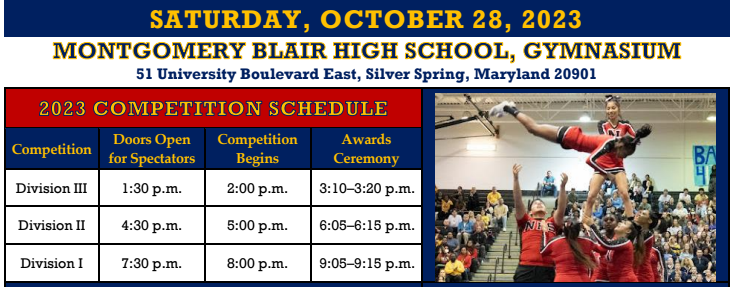 MCPS Athletics (@mcpsathletics) on Twitter photo <a href="/MCPS/">MCPS</a> Cheer Nation - General admission tickets are now on sale on the MCPS GoFan page, the link is ⬇️
gofan.co/app/school/MD2… <a href="/MCPS/">MCPS</a> Cheer Nation - General admission tickets are now on sale on the MCPS GoFan page, the link is ⬇️
gofan.co/app/school/MD2…