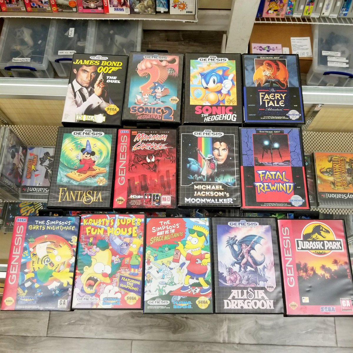 Game_Realms's tweet photo. We got #Sega #Genesis #videogames in stock at Game Realms store in Burbank California!
We ship in USA
#SegaGenesis
#SonictheHedgehog #Spiderman #MaximumCarnage #JurassicPark #TheSimpsons #Moonwalker #MichaelJackson #FatalRewind
#AlisiaDragoon #JamesBond #MickeyMouse https://t.co/56ssZy5Ja5
