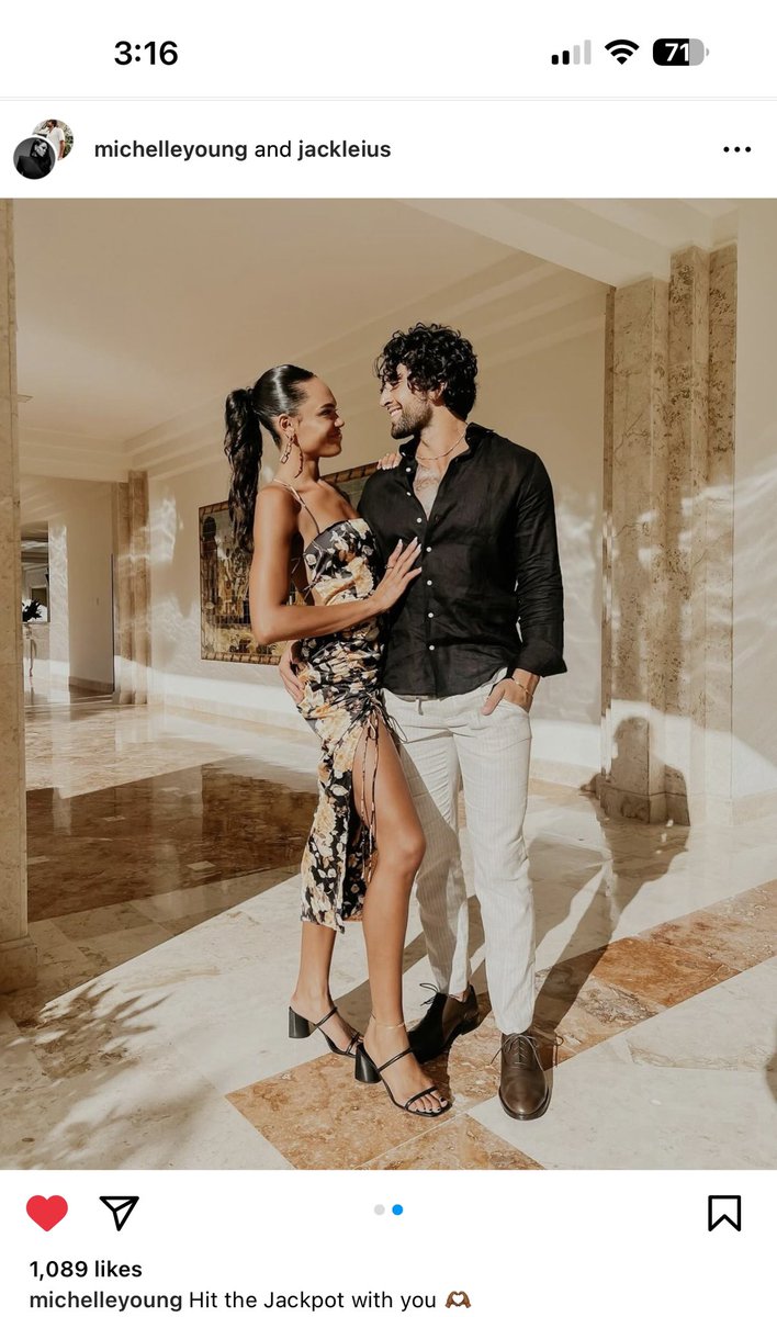thnija's tweet photo. Nayte probably didn’t think she’d find a guy as hot as him 👀 #gomichelle #thebachelor #thebachelorette #bachelorinparadise https://t.co/N3L1e1hED2