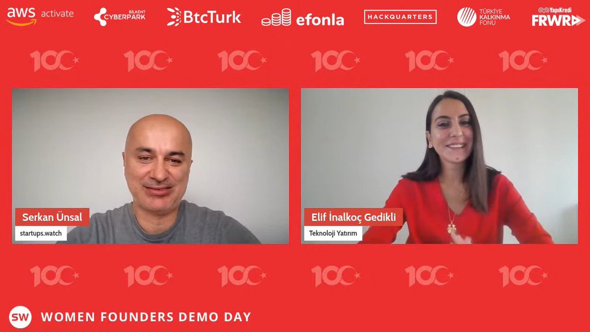 Teknoloji Yatırım olarak bu hafta, startups.watch 'un kadın kuruculara özel demoday'inde yatırım enstrümanlarımız hakkında bilgi verdik ve Yatırım Direktörümüz Elif Can İnalkoç Gedikli jüri olarak yer aldı.🔖🌟<a href="/ecinalkoc/">Elif Can İnalkoç Gedikli</a> 

#womenfounders #womendemoday