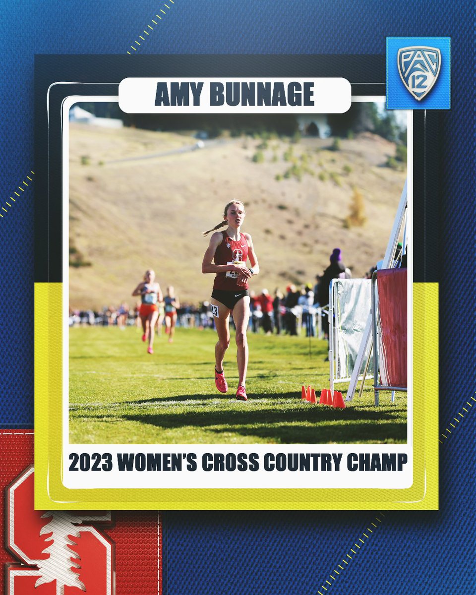 Congrats to the 2023 Women's #Pac12XC individual champion, Amy Bunnage! 🏆

Bunnage is the third freshman to win the women’s individual title and first since 1999 👏