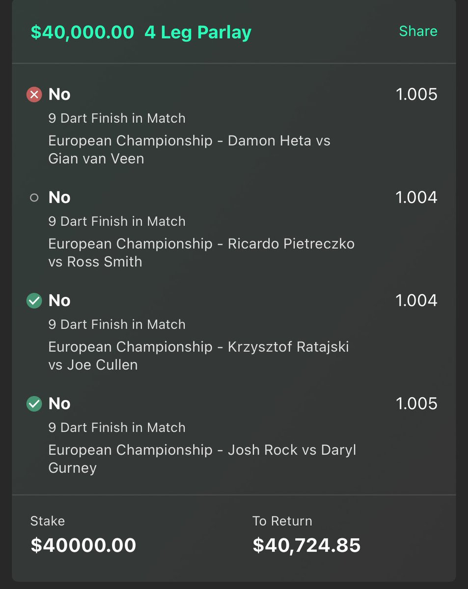 Mattroy247's tweet photo. @OfficialPDC Was there a nine dart finish today? I cant seem to find it https://t.co/fvEr26qENy