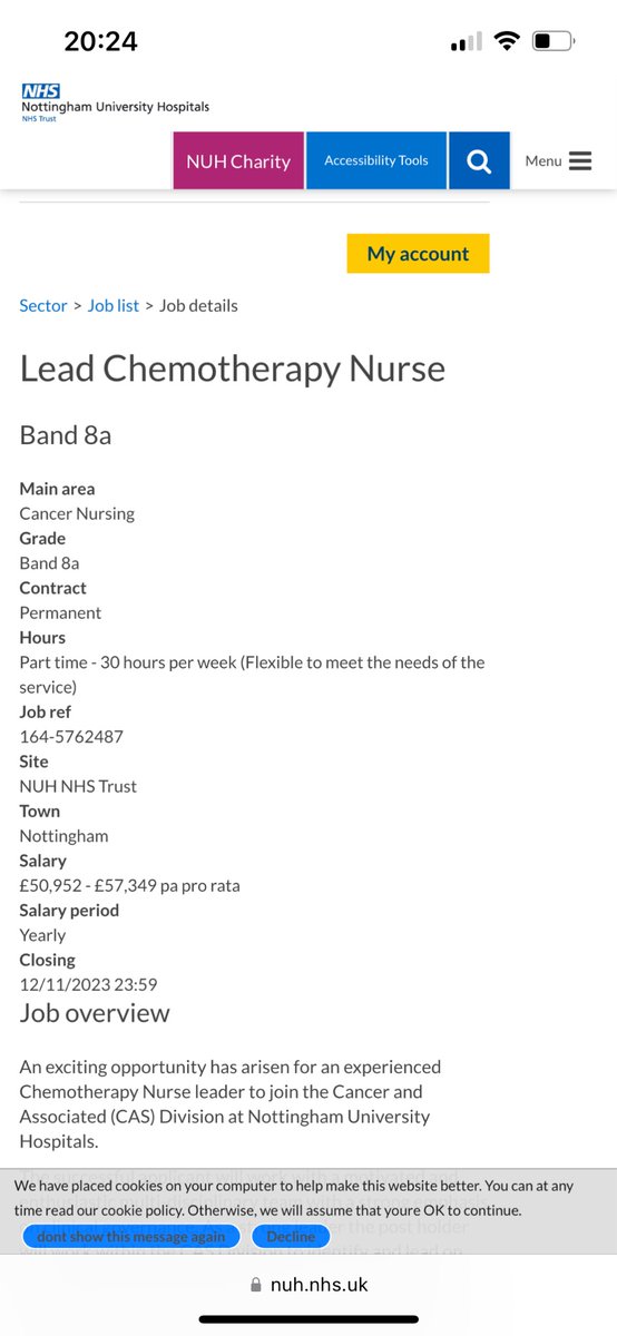 Alix Collins RN (@alix_mj_collins) on Twitter photo A fantastic and rare opportunity for NUH & the wonderful CAS division to join and be our lead chemotherapy nurse! Get in touch to find out more. <a href="/KazzyB30/">Karen Butler RN and Tropic Ambassador</a> <a href="/beldring1/">Belinda Dring</a>
nuh.nhs.uk/jobs/#!/job/UK⦠A fantastic and rare opportunity for NUH & the wonderful CAS division to join and be our lead chemotherapy nurse! Get in touch to find out more. <a href="/KazzyB30/">Karen Butler RN and Tropic Ambassador</a> <a href="/beldring1/">Belinda Dring</a>
nuh.nhs.uk/jobs/#!/job/UKā¦