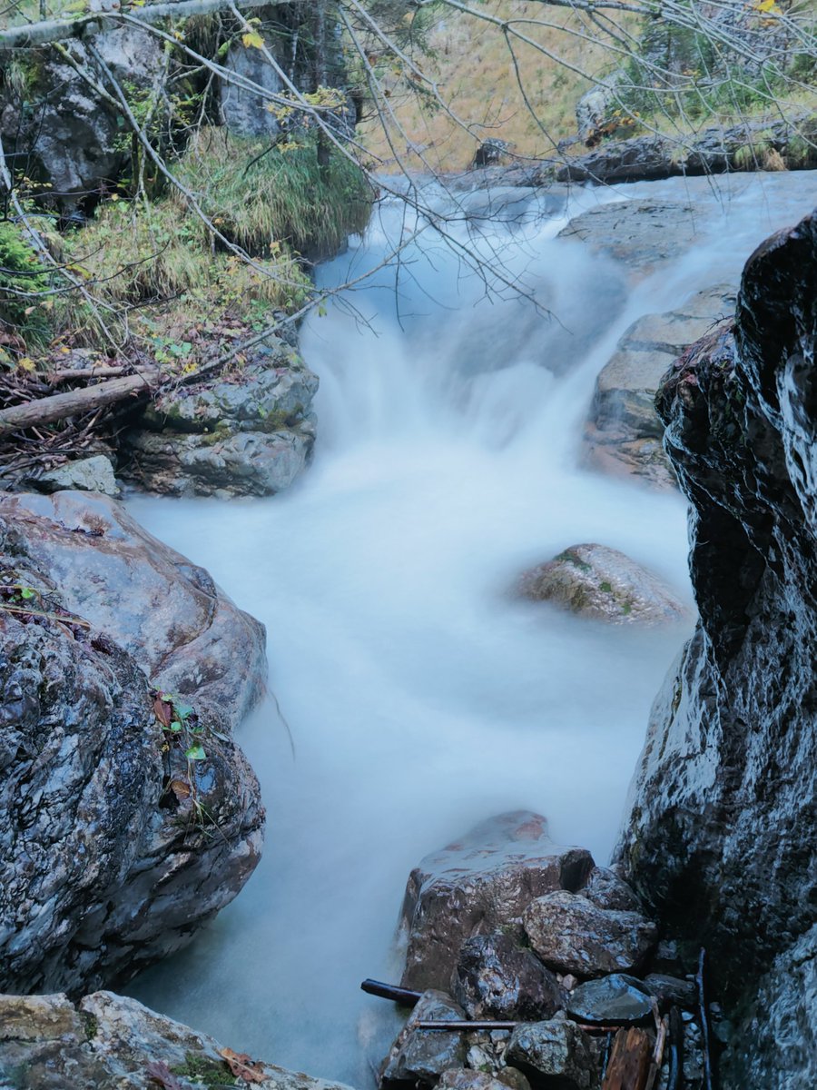 galloforcello2's tweet photo. Stesso soggetto, tecniche fotografiche diverse. #torrente #grisol Val del Grisol de dentro #soffranco #belluno #longarone #27ottobre2023 https://t.co/VJ27sPb4Rv