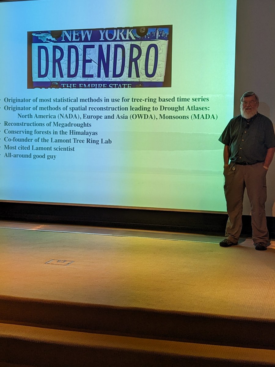 Our very own Dr. Ed Cook giving the Lamont-Doherty Colloquium this afternoon! The <a href="/TreeRingLab/">LDEO Tree Ring Lab</a> legend, co-founder, and all around amazing scientist. Congrats Ed!