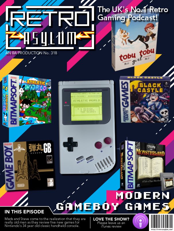 New #podcast episode! <a href="/madsdk/">MadsDK</a> &amp; <a href="/PressPlyOnTape/">Press Play on Tape</a> come to the realization that they are really old men as they review five new games for #Nintendo’s 34 year old classic handheld console, the #GameBoy 
traffic.libsyn.com/secure/retroas… #RETROGAMING #modern #new #handheld #arcade