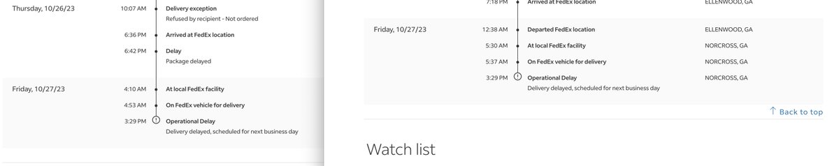 Welp. Another day and it looks like <a href="/FedEx/">FedEx</a> <a href="/FedExHelp/">FedEx Help</a> has once again screwed me per their update of my packages. At this point I'm just in an absurdist play. There is no reason that something I purchased on the 10th is still not in my hands by the 27th.