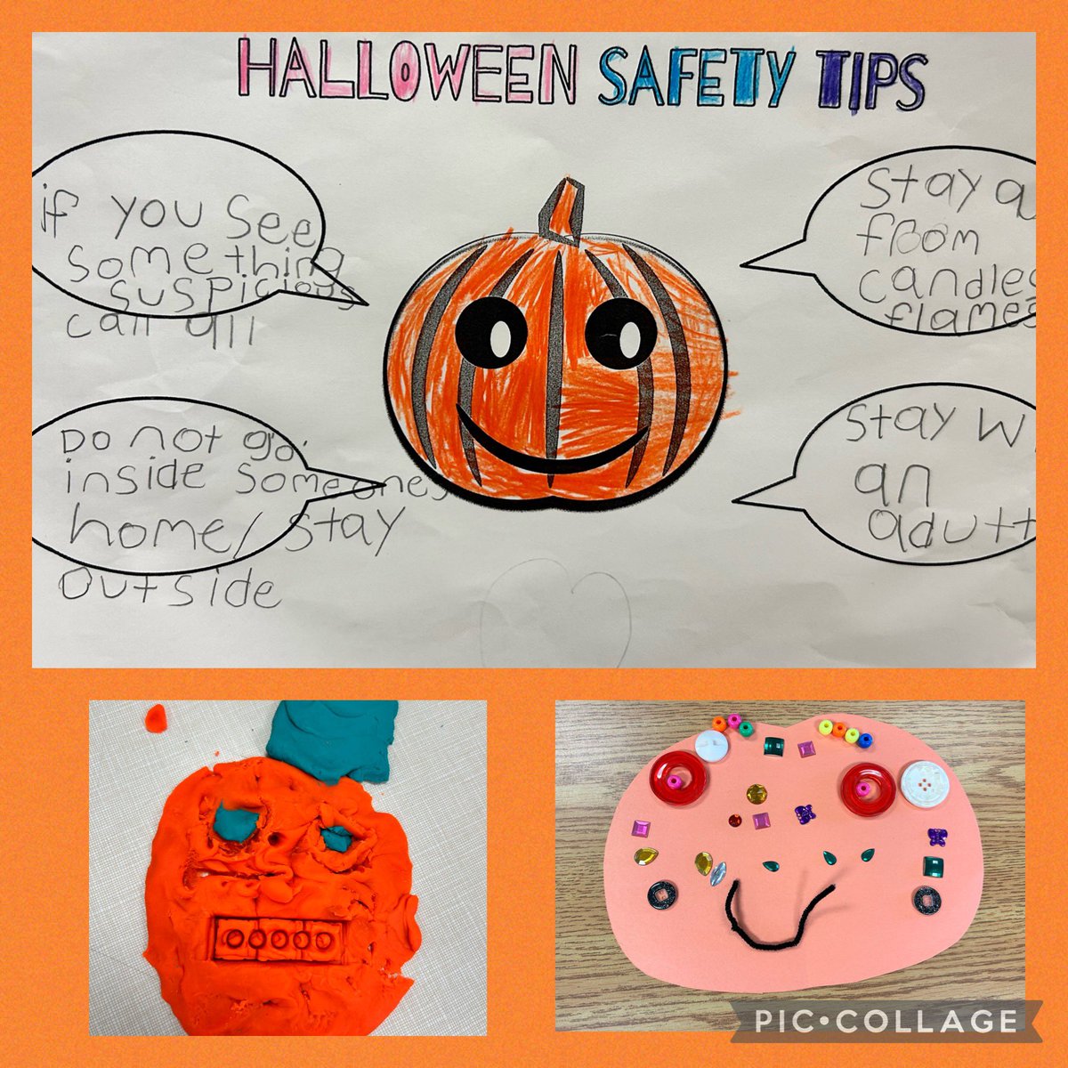 This week gr 2s researched Trick or Treating safety tips (PSAs and posters) for Media class and put up posters around the school to inform others. It’s a spooktacular time of the year! @SchoolLibraryJoy