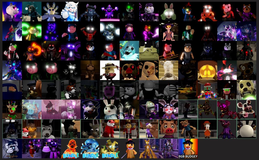 Create a Roblox Piggy ALL SKINS (Book 1 + Book 2) Tier List - TierMaker