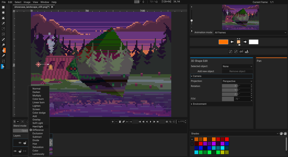 Orama Interactive - Pixelorama available on Steam tweet media