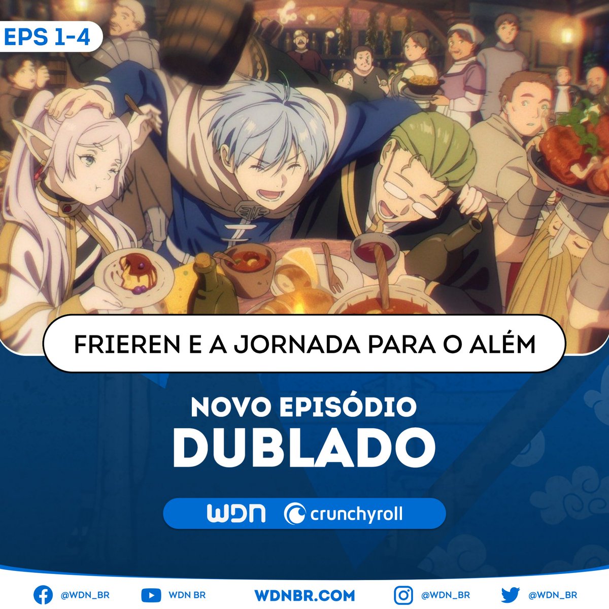 frieren estreia na crunchyroll legendado 