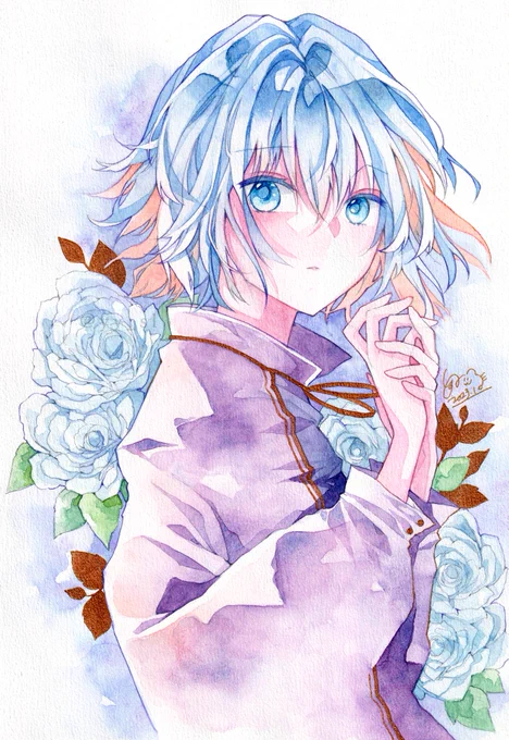 「無垢であれ」  #透明水彩 #watercolor