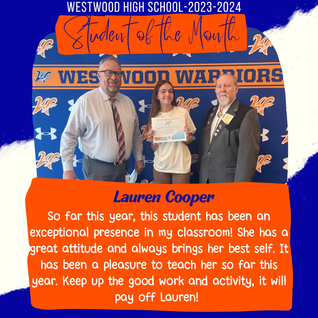 Westwood High School tweet media