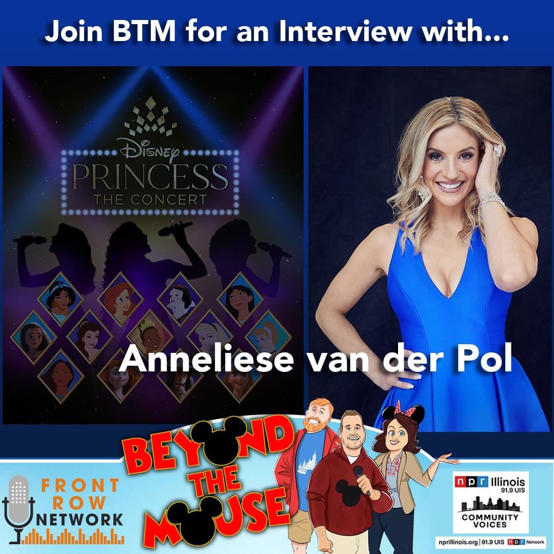 BeyondMouse's tweet image. An awesome time chatting with Anneliese van der Pol about Disney Princess The Concert! Linktr.ee/BeyondTheMouse
