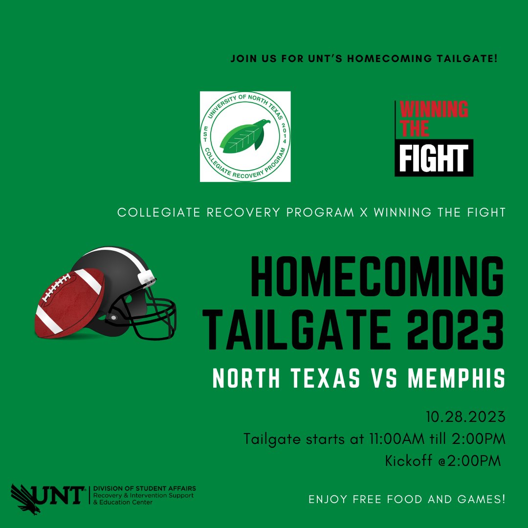 Our Sober Tailgate is TOMORROW with Winning the Fight! All are welcome, CRP Alumni are encouraged! Hope to see you there #GMG
